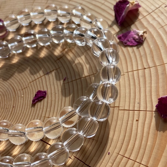 Clear Quartz Beaded Bracelet - Picture 2 of 3